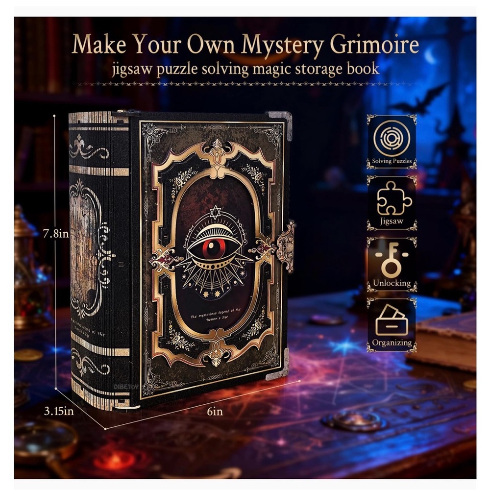 Dibetoy Arcane Codex Keyhole Chronicles 3D Puzzle Book